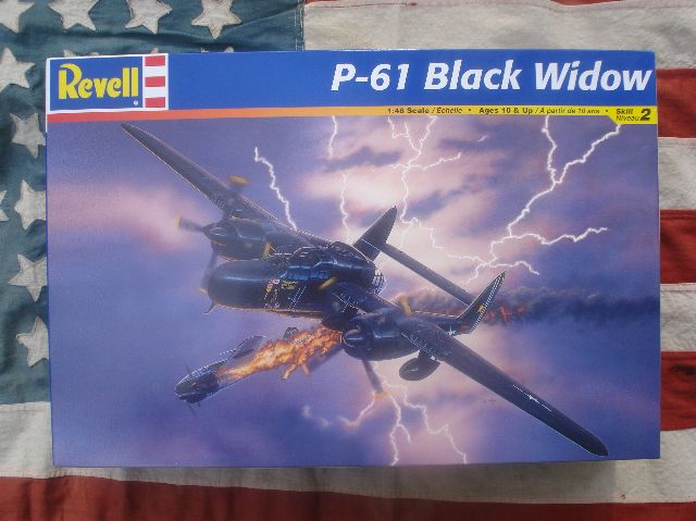 REV85-7546 P-61 Black Widow WO2 Modelbouw Vliegtuigen